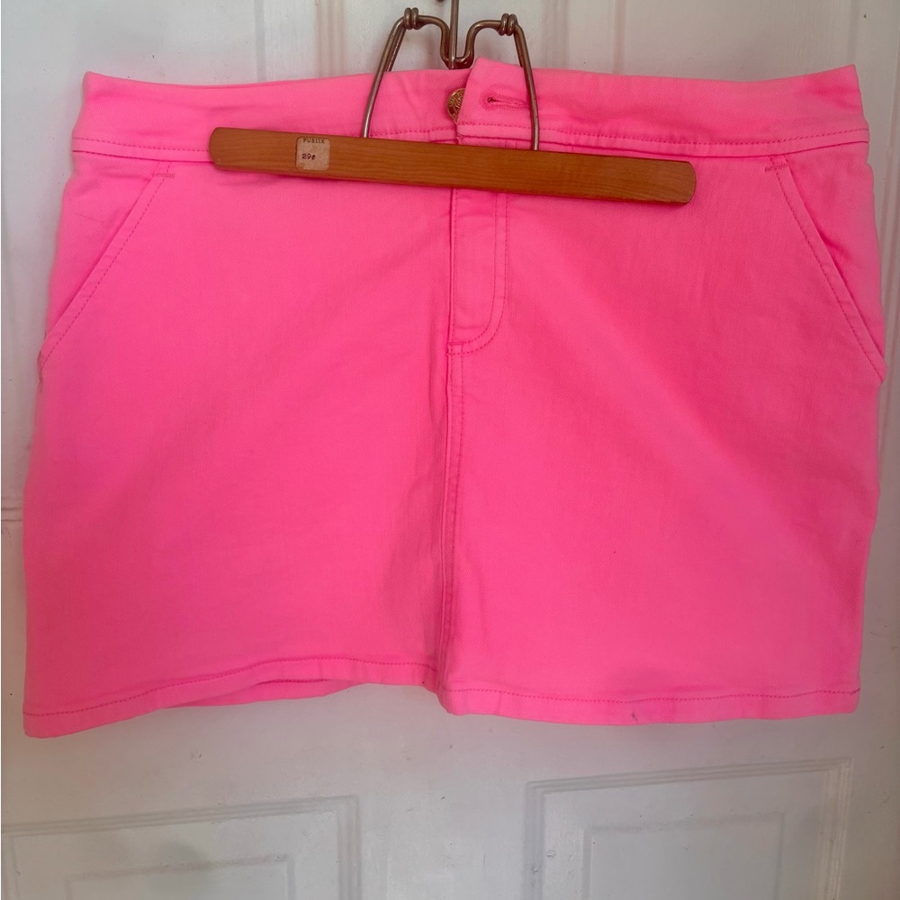 Lilly Pulitzer Casual Pink Denim Skort